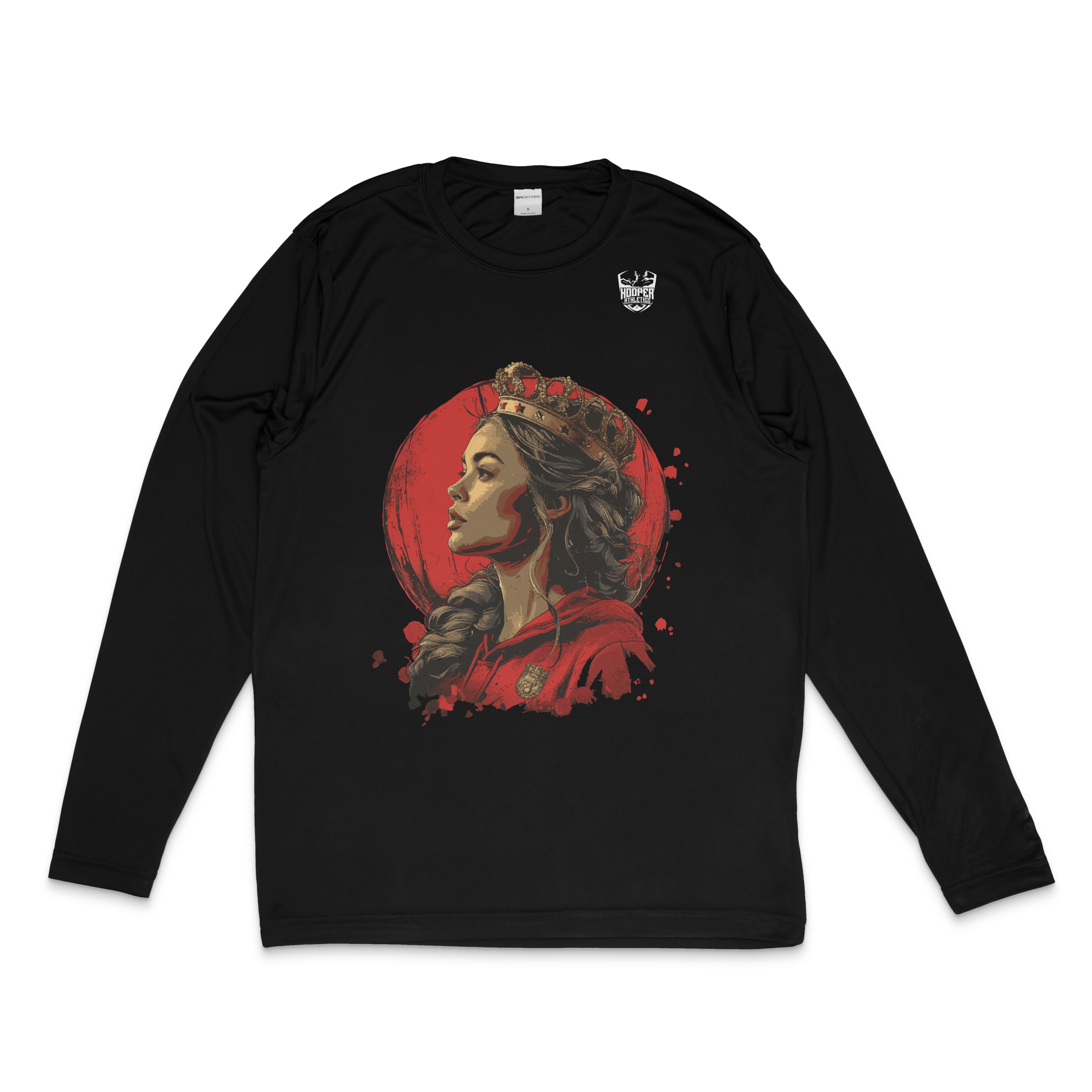 The Bucket Queen Performance Basketball Shirt in black – women's basketball apparel