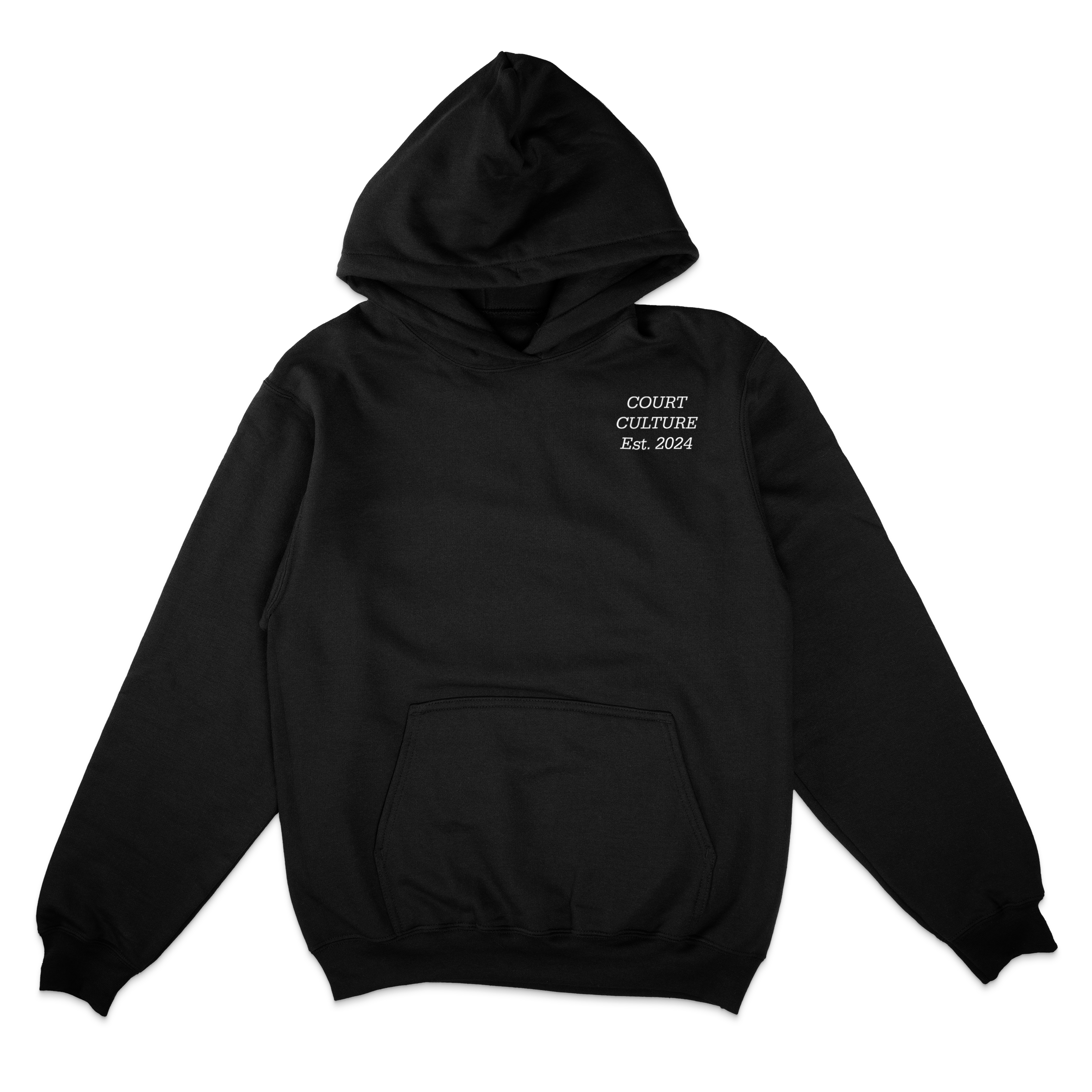 Built on Blacktop Hoodie – Hooper Athletics Streetball Collection in black – women's basketball apparel - front