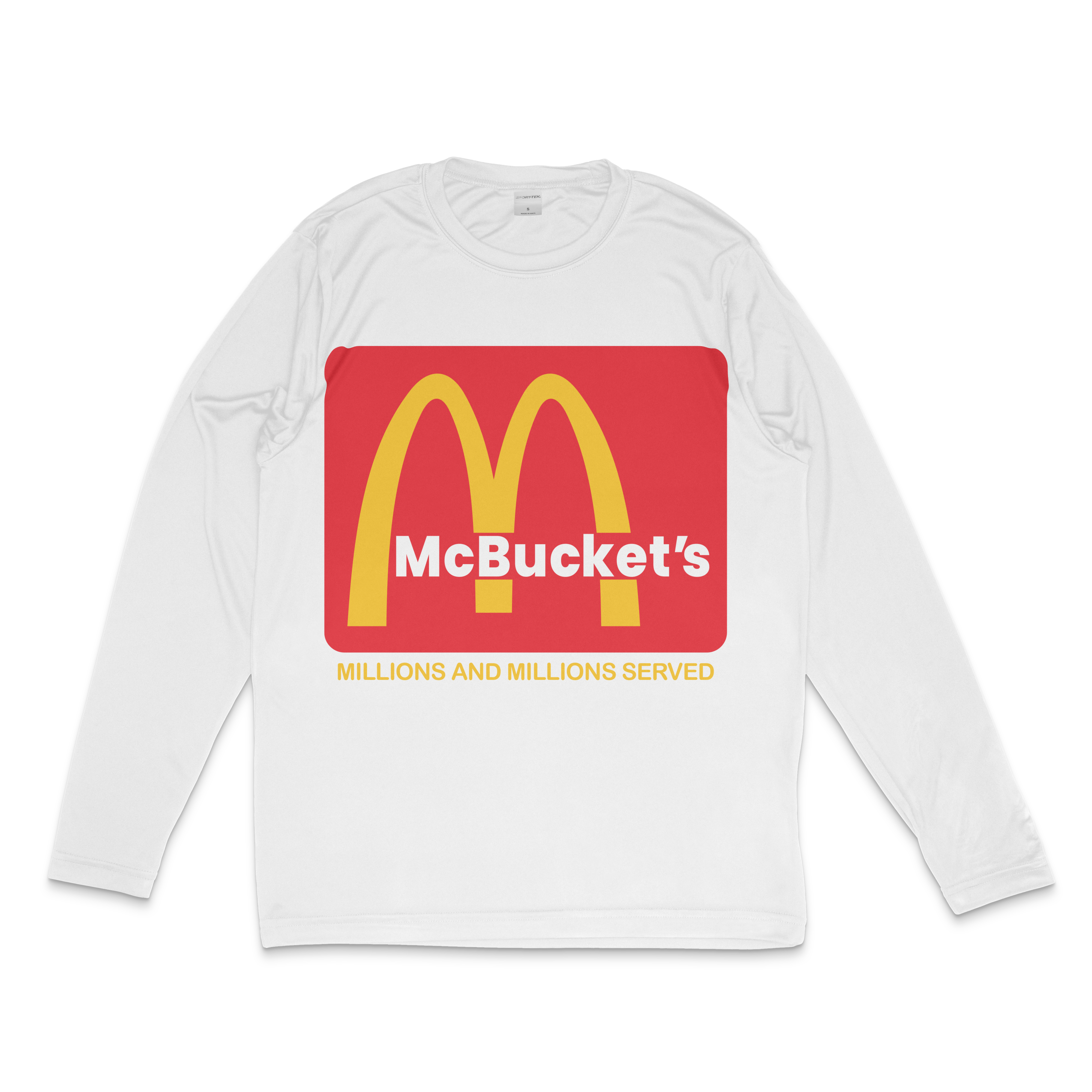 McBucket’s Basketball Performance Shirt | Hooper Athletics in white – women's basketball apparel