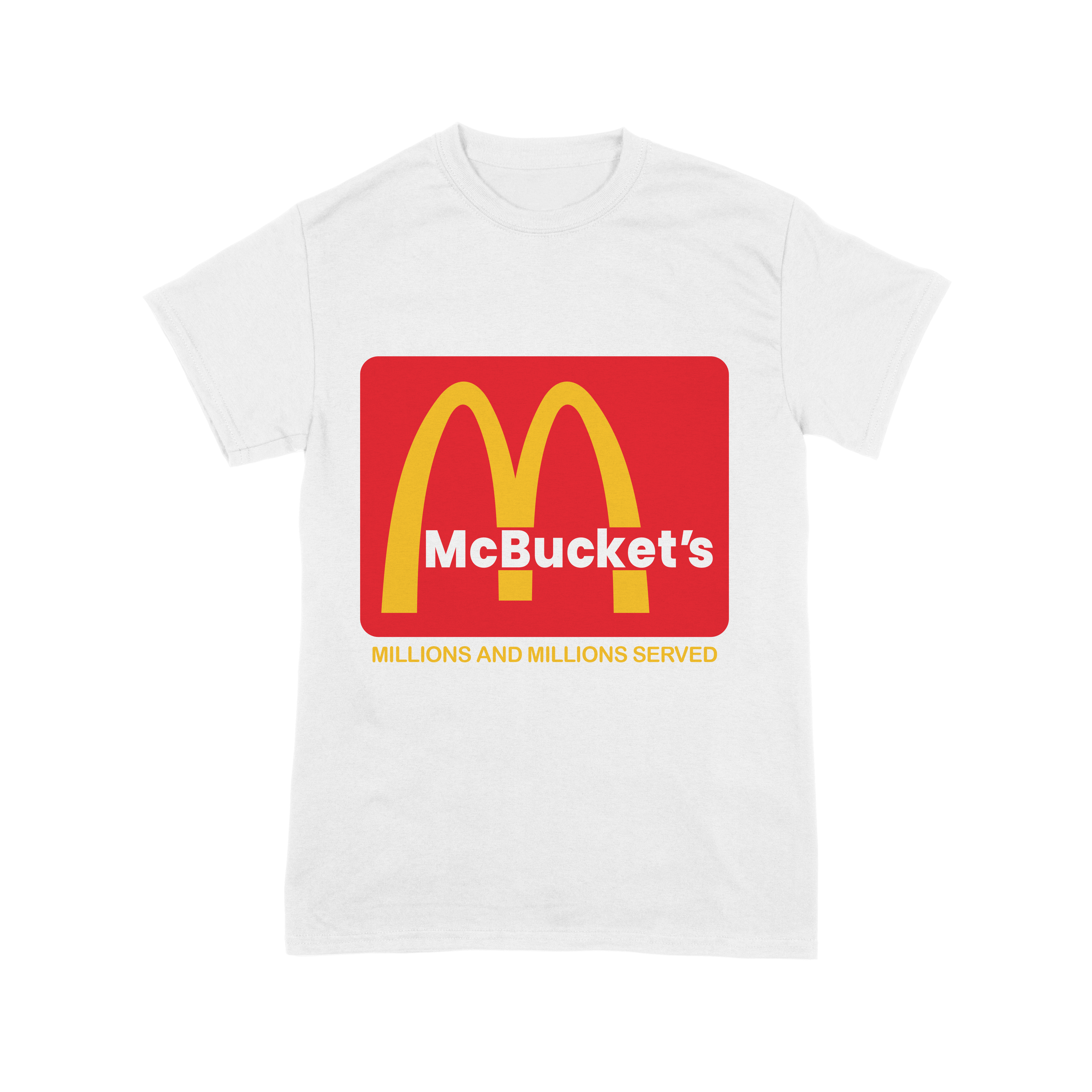 The McBucket’s Tee – Funny Basketball T-Shirt for Shooters in white – women's basketball apparel