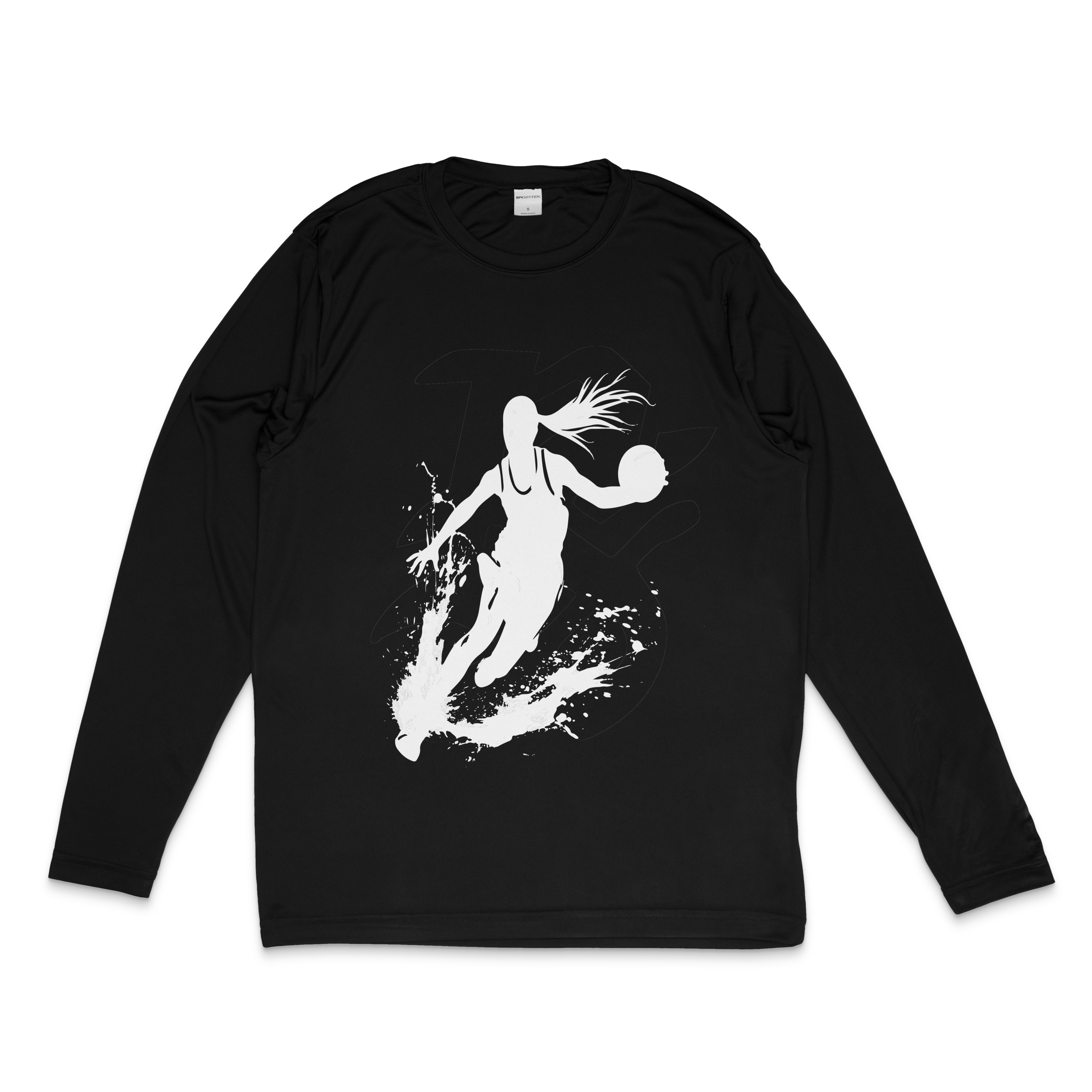 The Silhouette Performance Shirt in black – women's basketball apparel