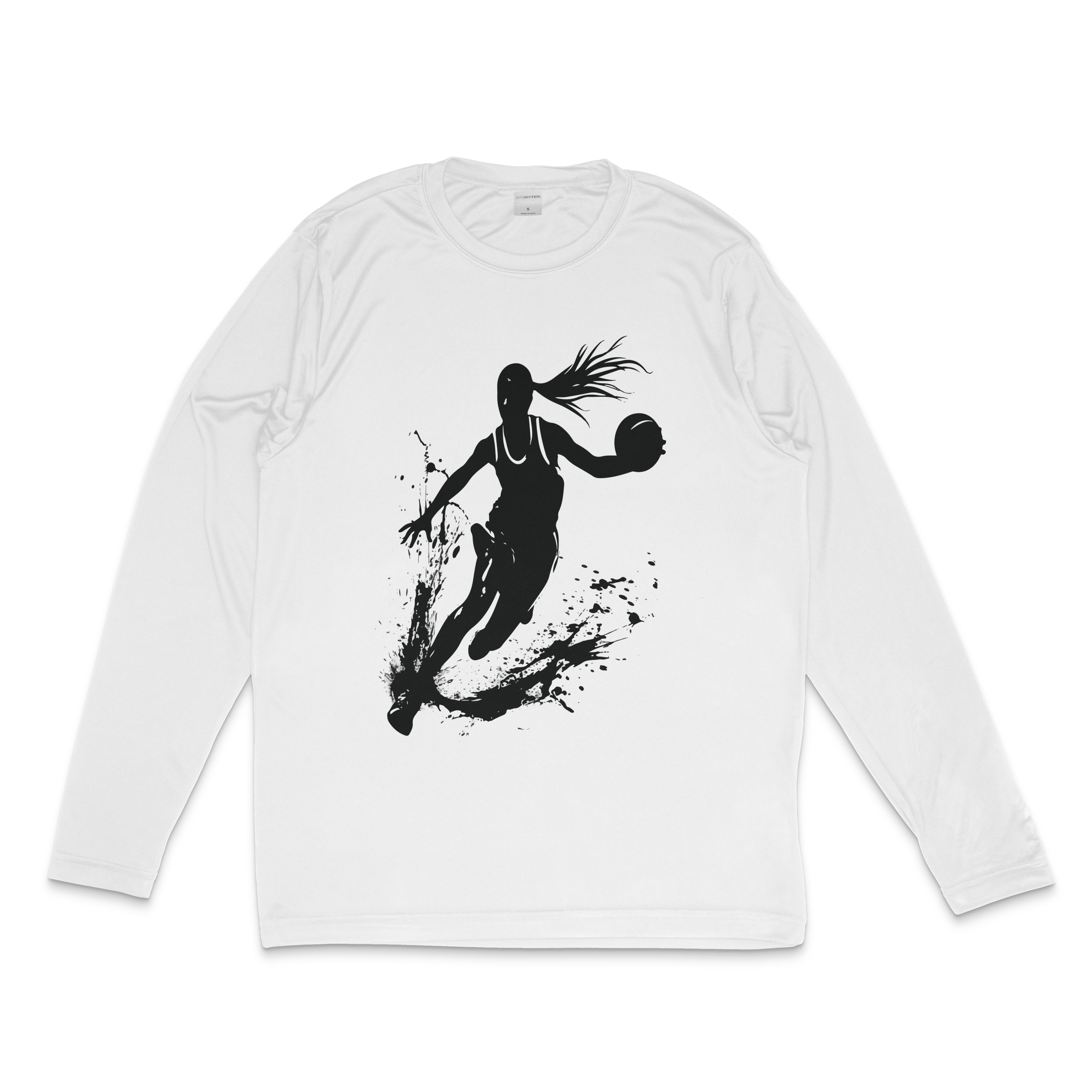 The Silhouette Performance Shirt in white – women's basketball apparel