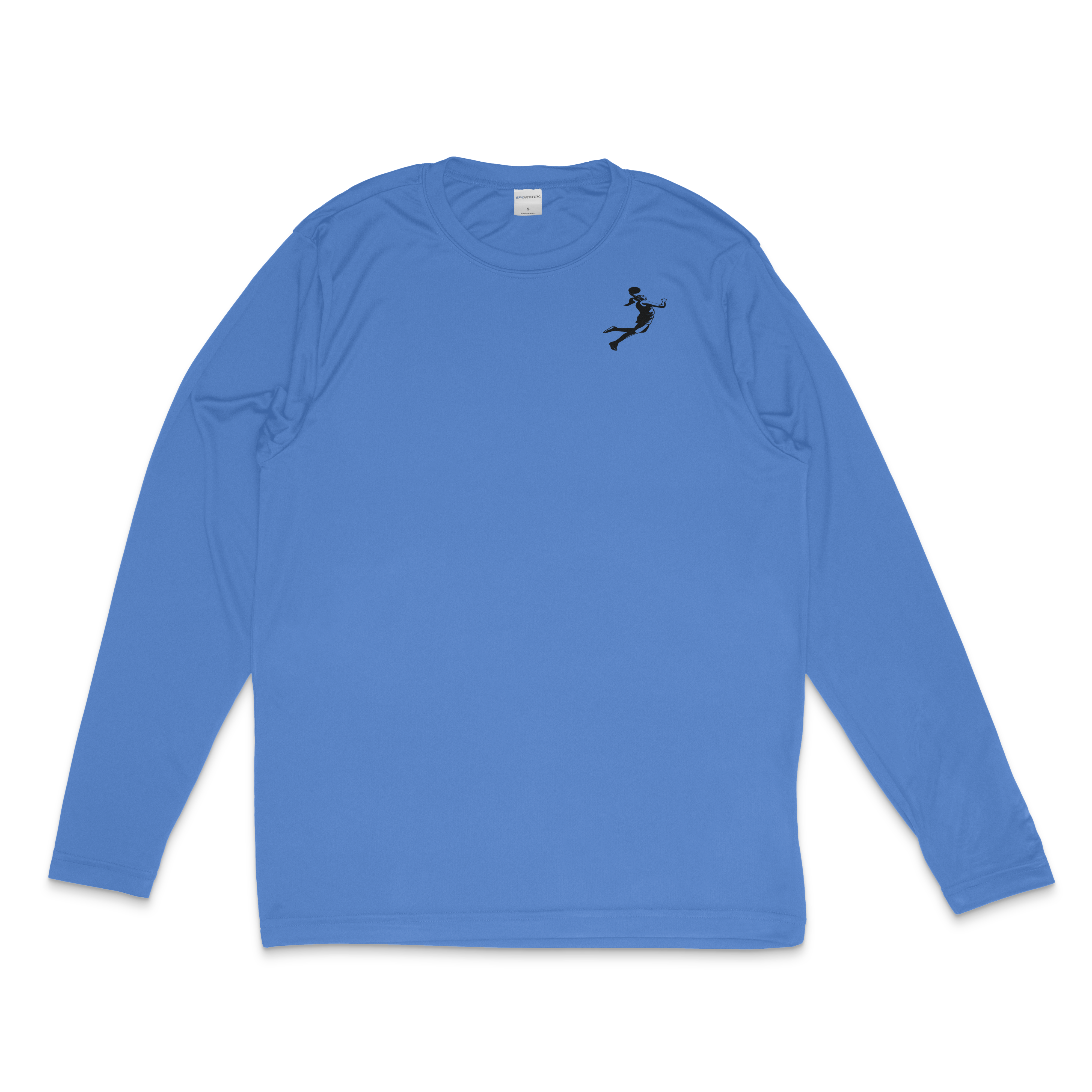 The Official Hooper Athletics Performance Shirt in blue – women's basketball apparel - front