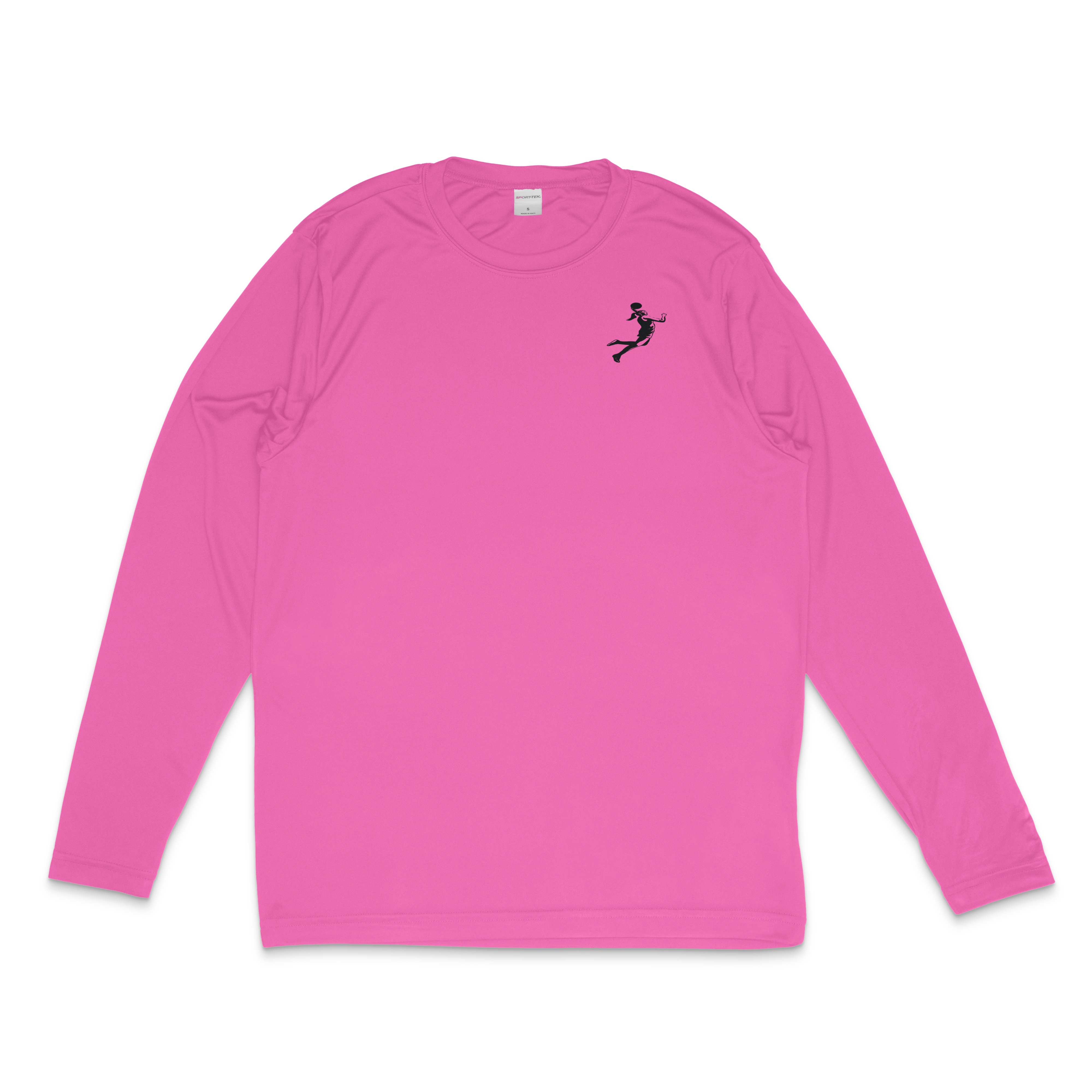The Official Hooper Athletics Performance Shirt in pink – women's basketball apparel - front
