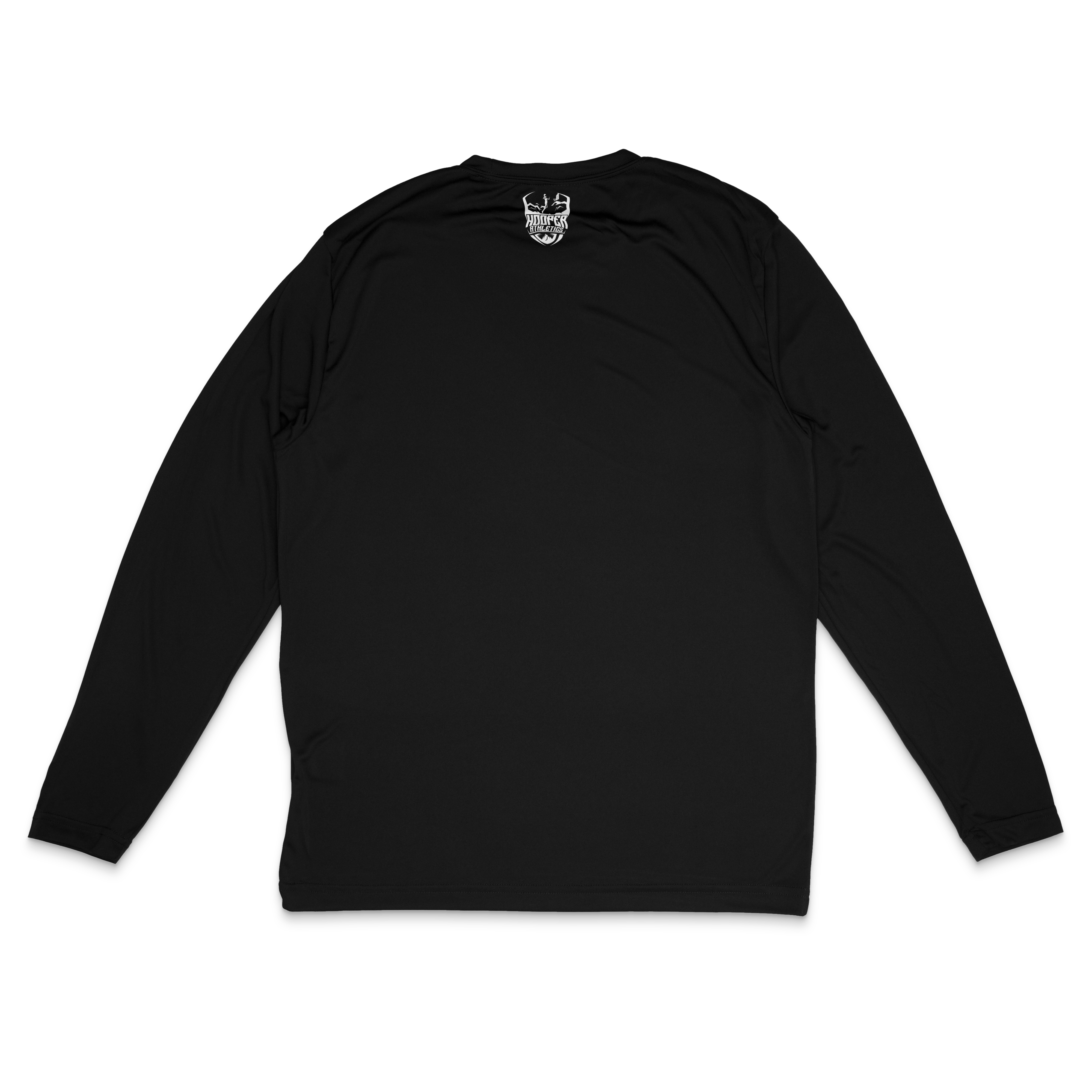 Gimme Three Performance Long Sleeve in black – women's basketball apparel - back