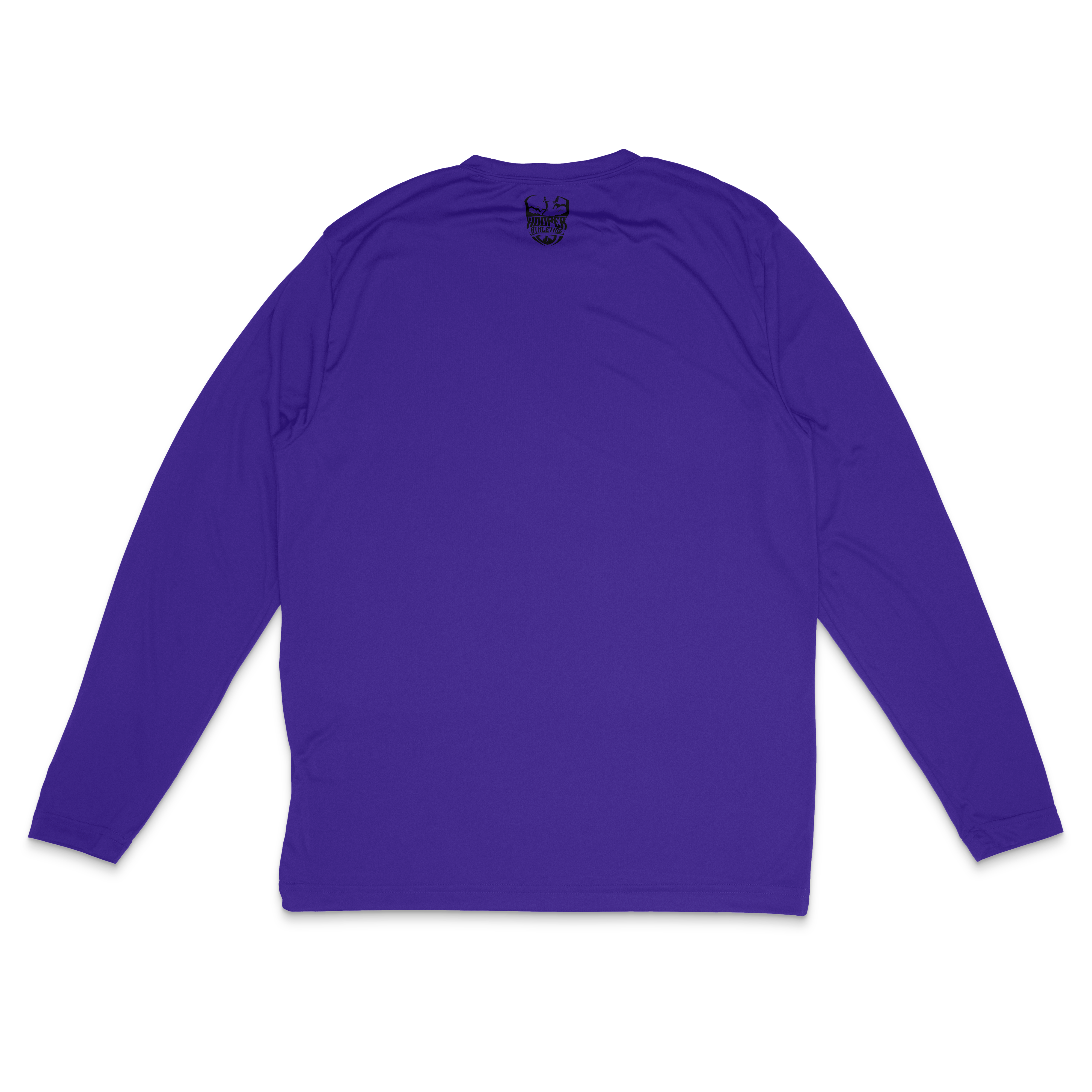 Gimme Three Performance Long Sleeve in purple – women's basketball apparel back
