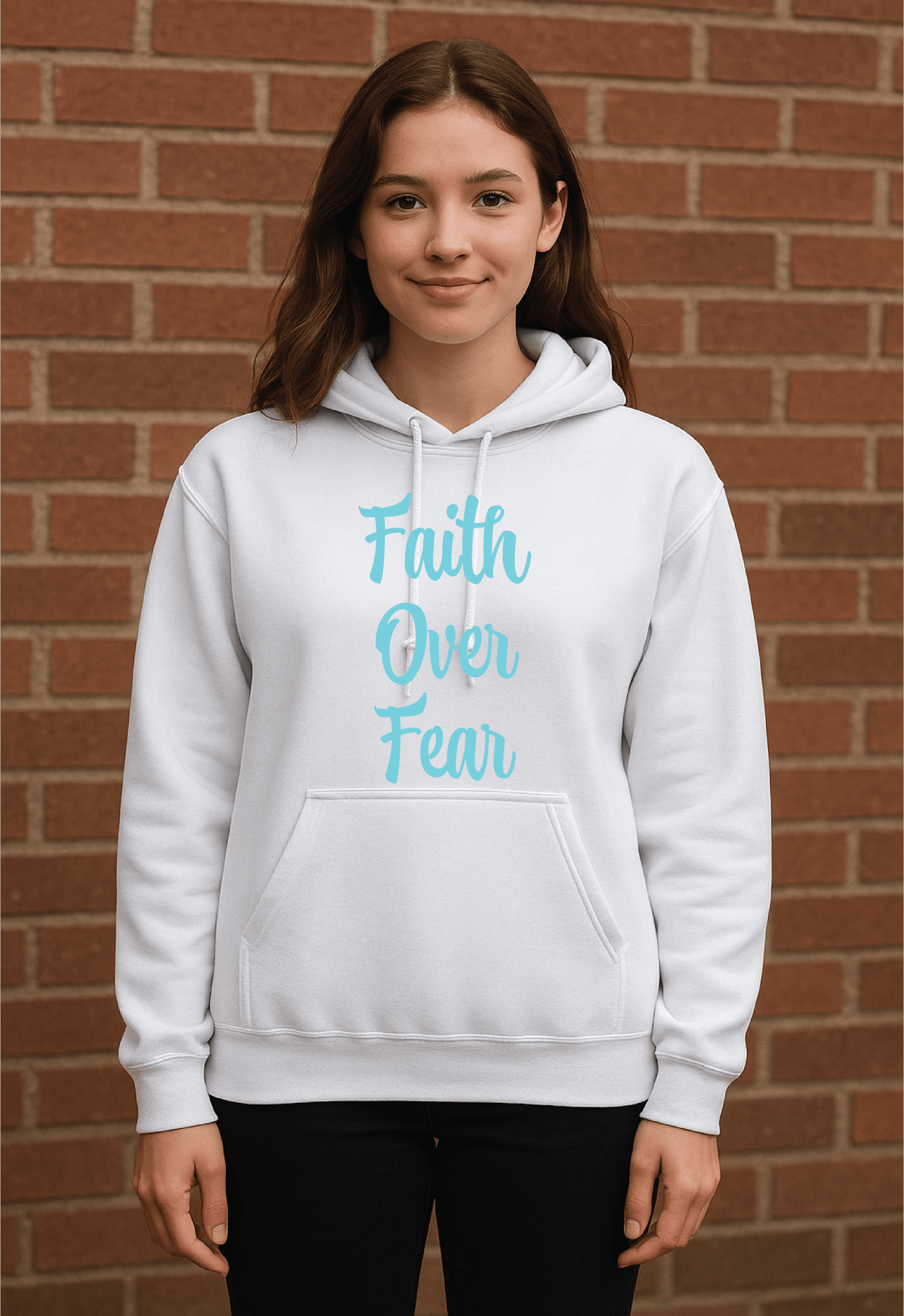 Faith Over Fear Hoodie – Empowerment Streetwear for Female Hoopers | Hooper Athletics – Own. Every. Moment.
