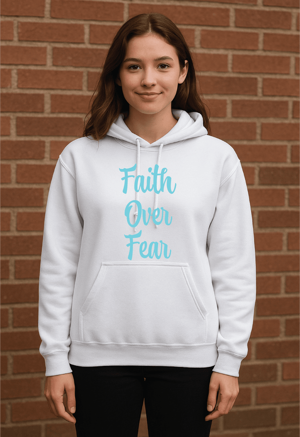 Faith Over Fear Hoodie – Empowerment Streetwear for Female Hoopers | Hooper Athletics – Own. Every. Moment.