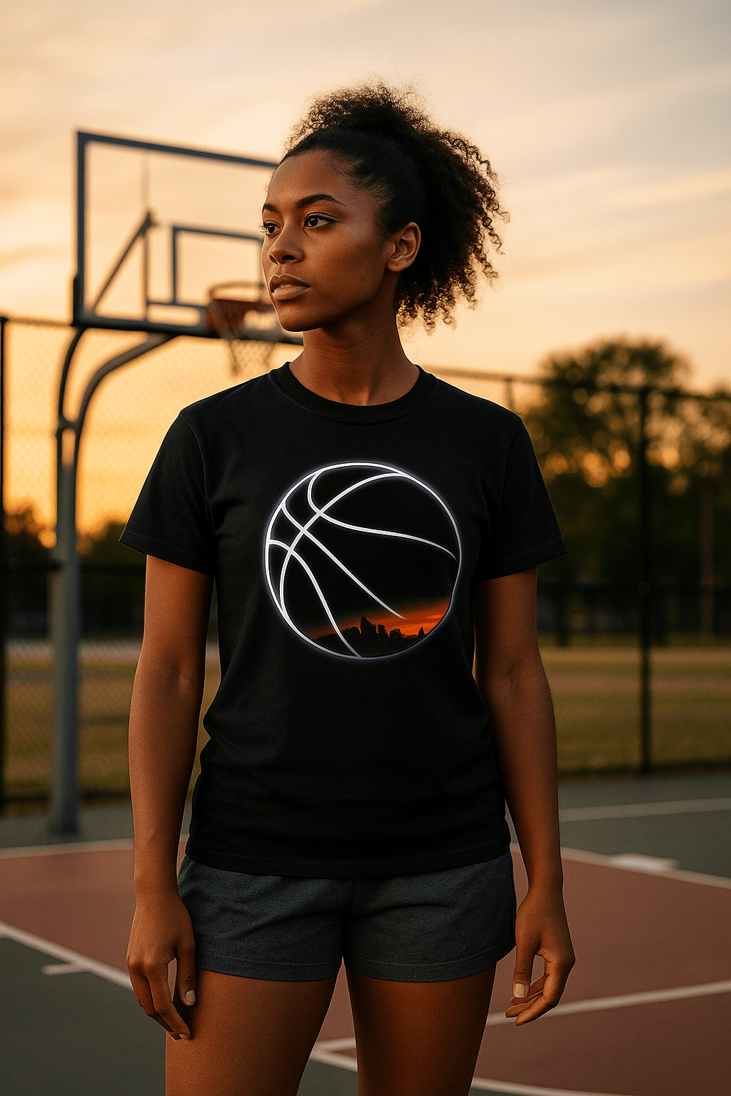 Golden Hour Streetball Graphic Tee – Hooper Athletics | Hooper Athletics – Own. Every. Moment.