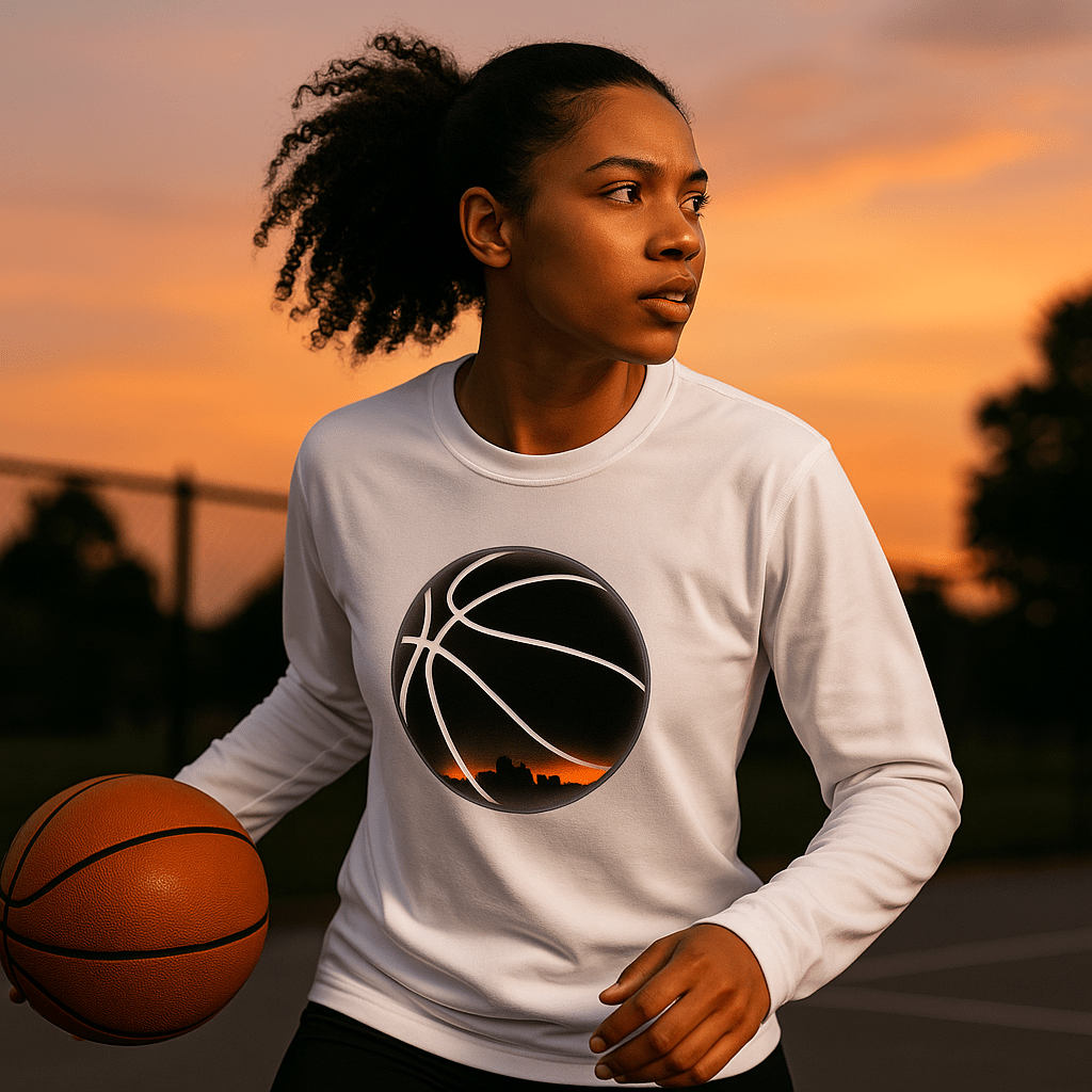 Golden Hour Streetball Performance Shirt - Hooper Athletics | Hooper Athletics – Own. Every. Moment.