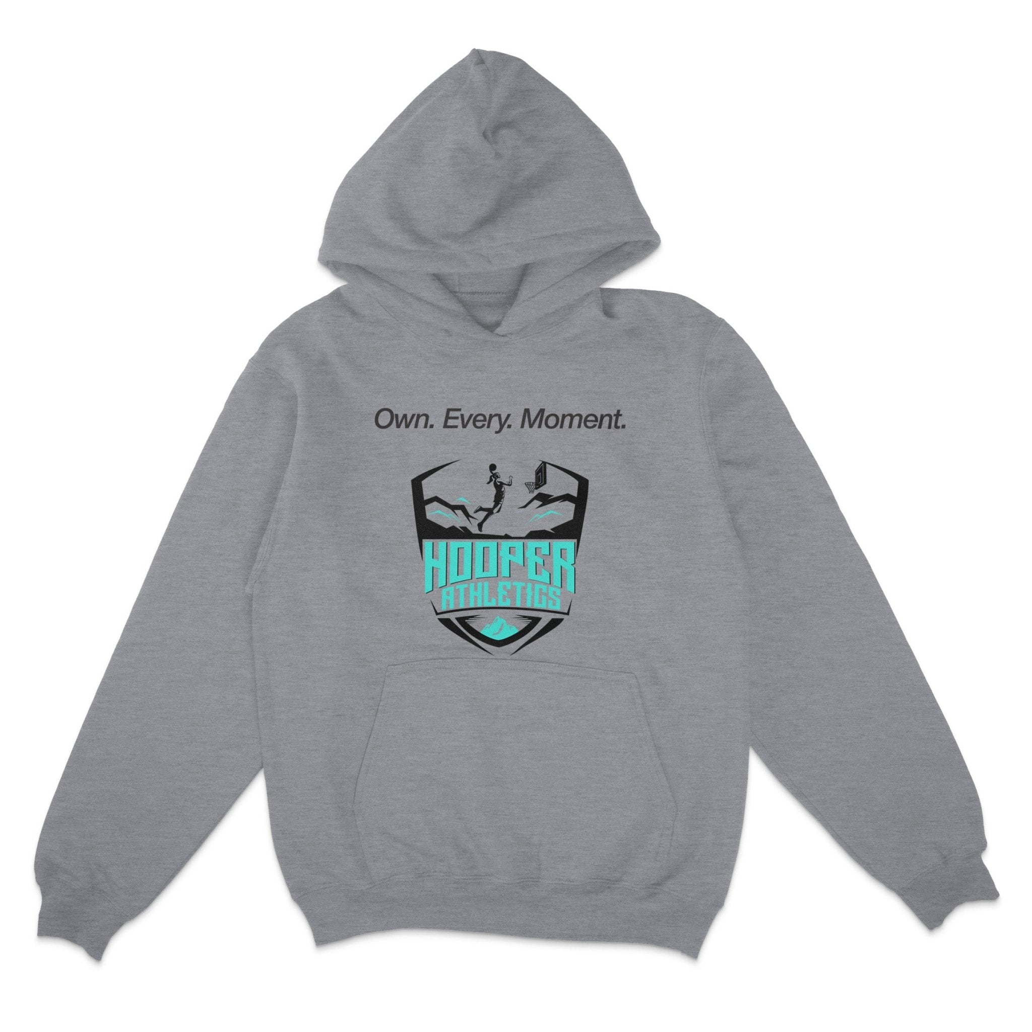 The Own Every Moment™ Crest Hoodie – Motivational Basketball Hoodie for Hoopers | Hooper Athletics – Own. Every. Moment.