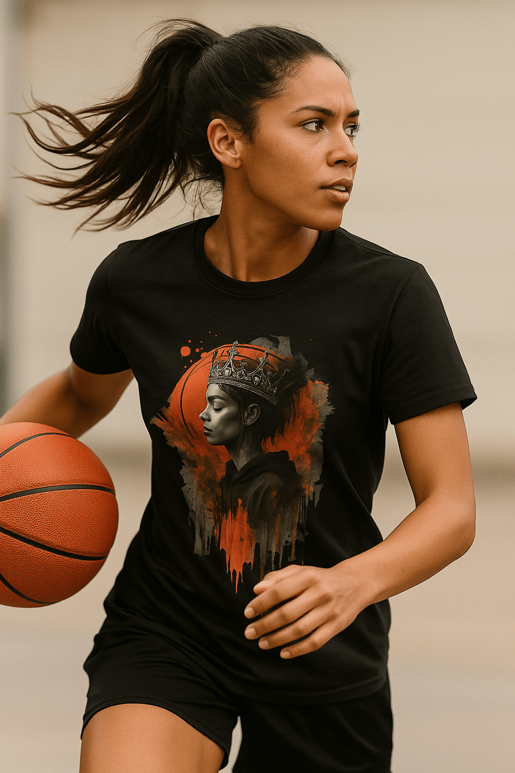 The Royal Drip Tee – Women's Basketball Crown Shirt | Hooper Athletics | Hooper Athletics – Own. Every. Moment.