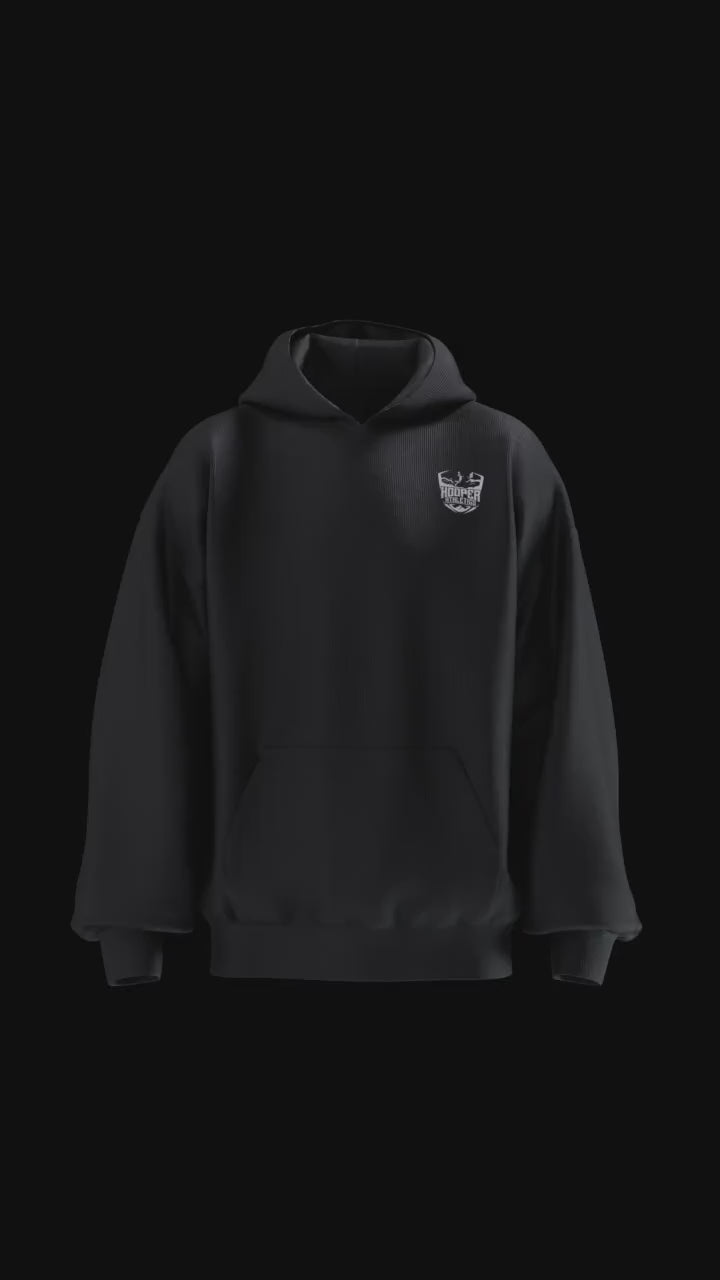 Paint the Game Hoodie – Hooper Athletics Streetball Collection in black – women's basketball apparel - 3D