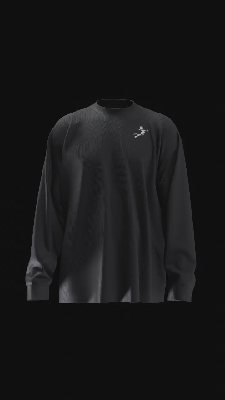 The Official Hooper Athletics Performance Shirt in black – women's basketball apparel - 3D
