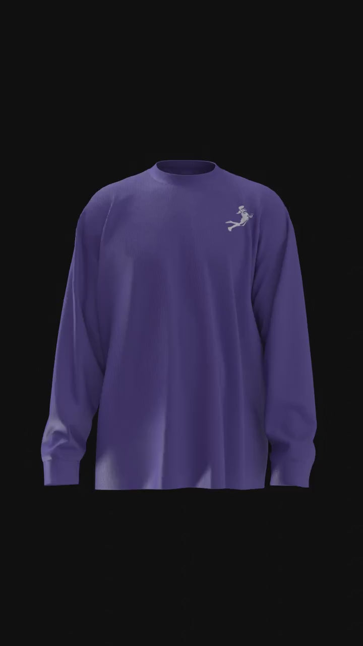 The Official Hooper Athletics Performance Shirt in purple – women's basketball apparel - 3D