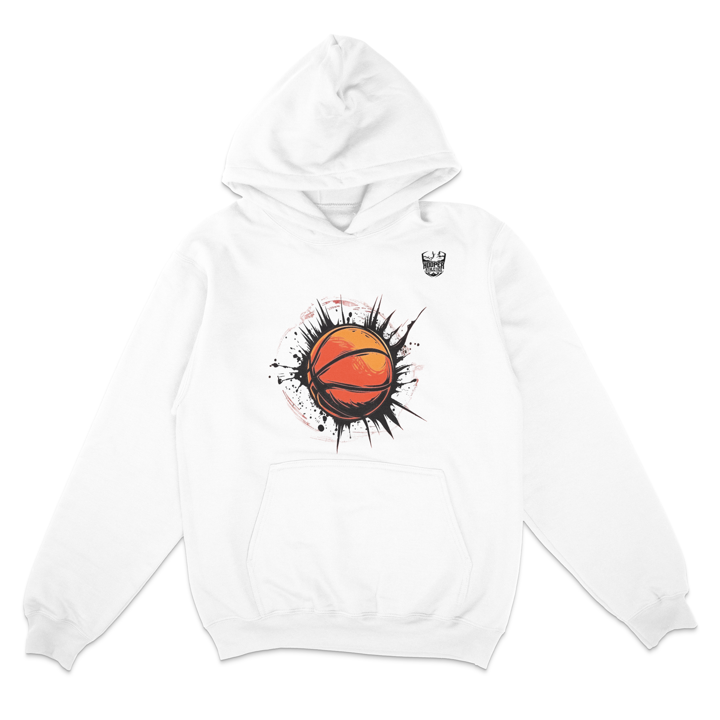 The Breakout Hoodie | Bold Basketball Streetwear by Hooper Athletics in white – women's basketball apparel