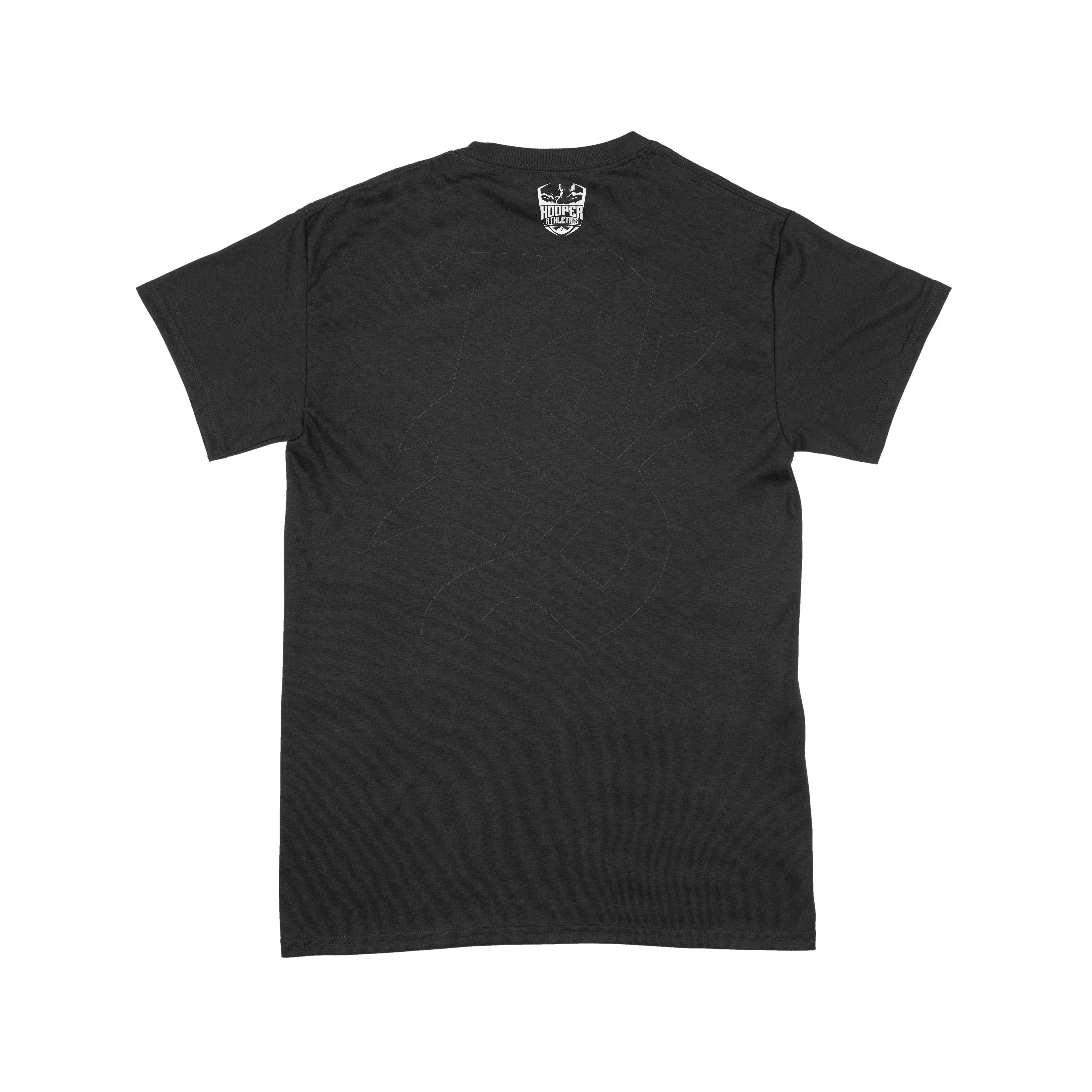The Swish Standard Basketball Shirt | Hooper Athletics in black – women's basketball apparel -back