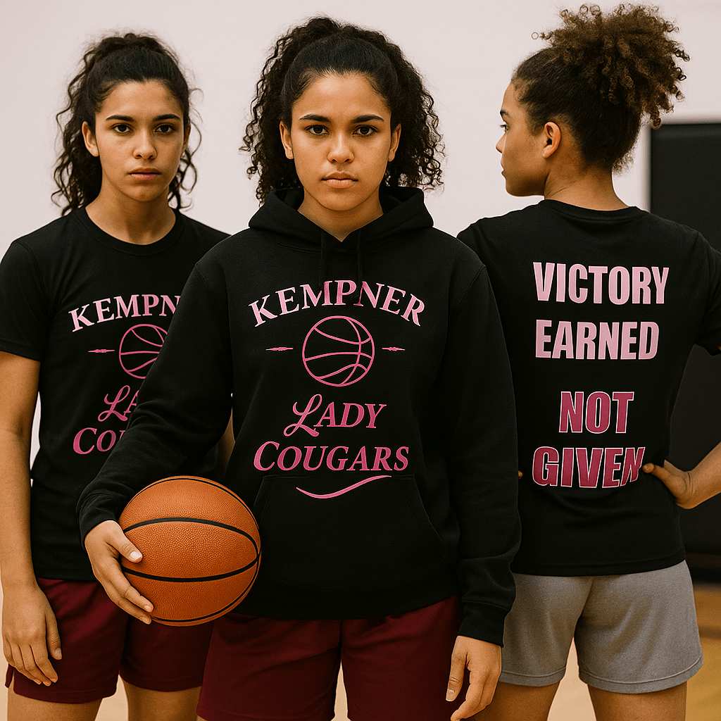 Kempner Lady Cougars Tee – Victory Earned, Not Given | Hooper Athletics – Own. Every. Moment.