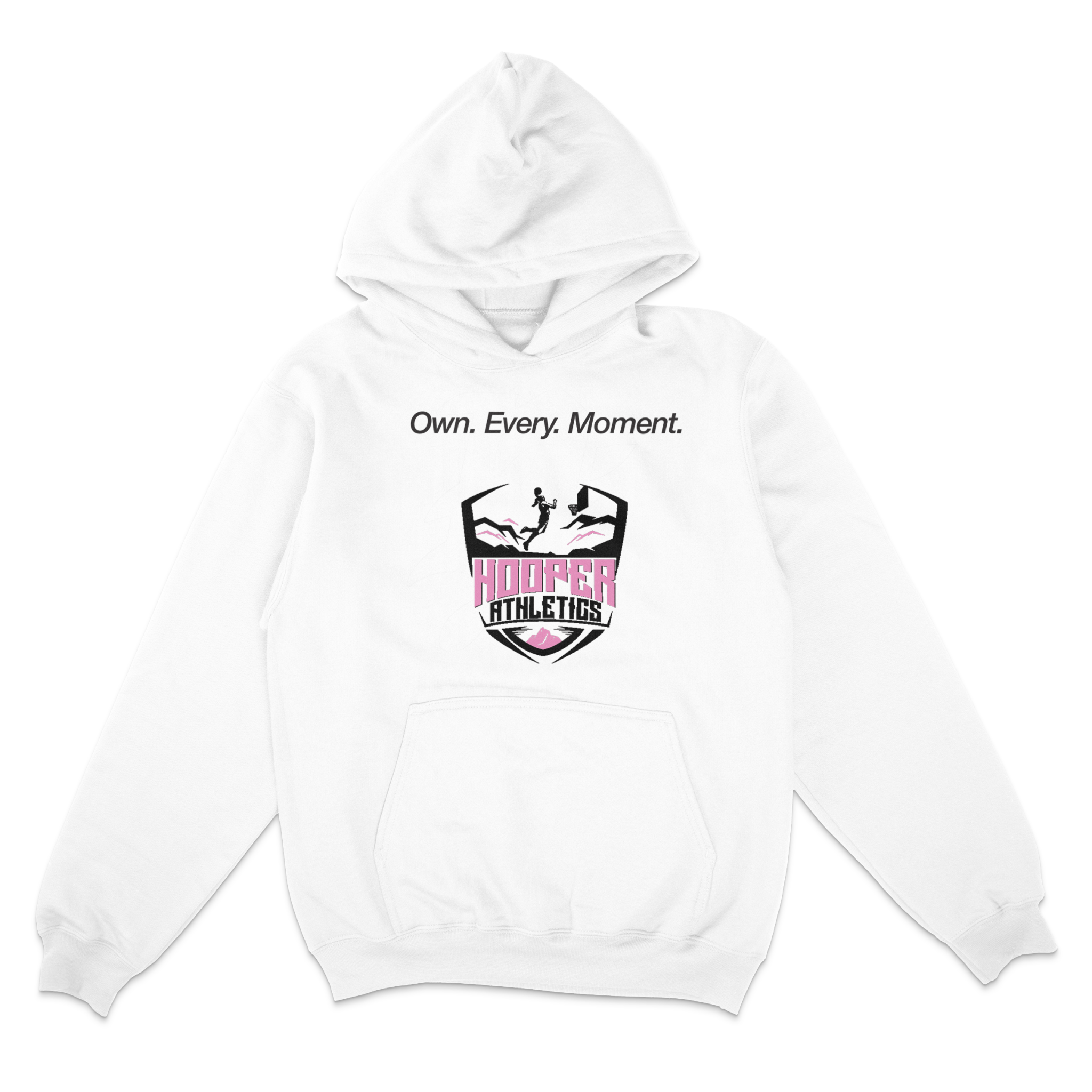 The Own Every Moment™ Crest Hoodie – Motivational Basketball Hoodie for Hoopers | Hooper Athletics – Own. Every. Moment.