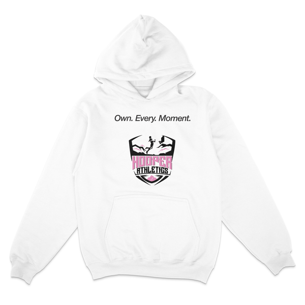 The Own Every Moment™ Crest Hoodie – Motivational Basketball Hoodie for Hoopers | Hooper Athletics – Own. Every. Moment.