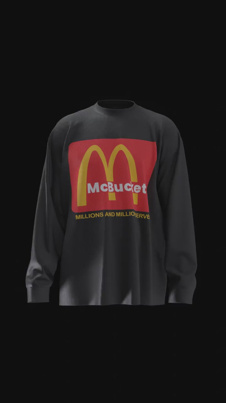McBucket’s Basketball Performance Shirt | Hooper Athletics in black – women's basketball apparel - 3D