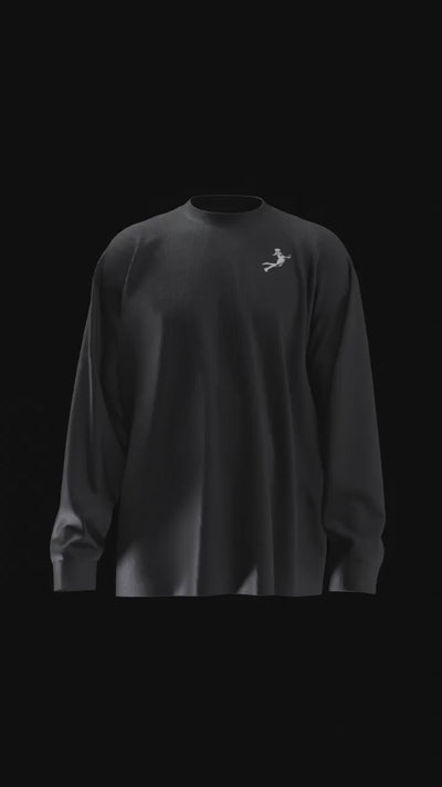 The Official Hooper Athletics Performance Shirt in black – women's basketball apparel - 3D