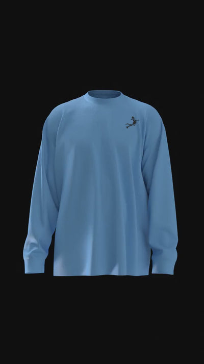 The Official Hooper Athletics Performance Shirt in blue – women's basketball apparel - 3D