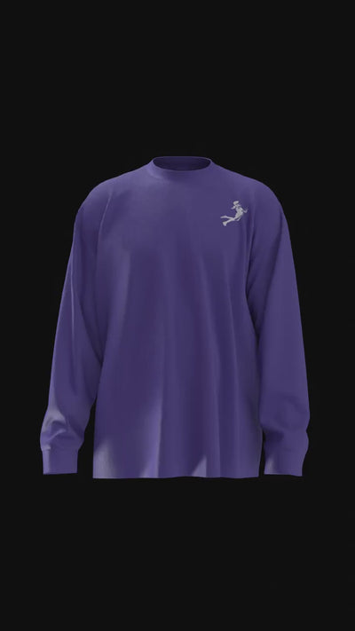 The Official Hooper Athletics Performance Shirt in purple – women's basketball apparel - 3D
